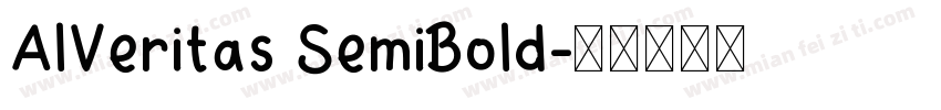 AlVeritas SemiBold字体转换